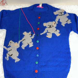 Liz Newmans Designer knit Australian Sweater 100% Wool